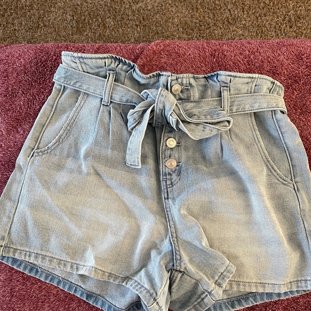 Women's Light Blue Denim Shorts
